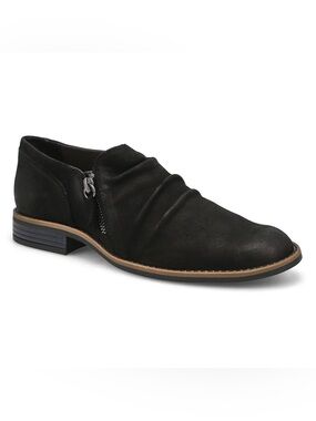 Clarks Camzin Pace Wide Width Black Leather Nubuck Shoes Ankle Booties